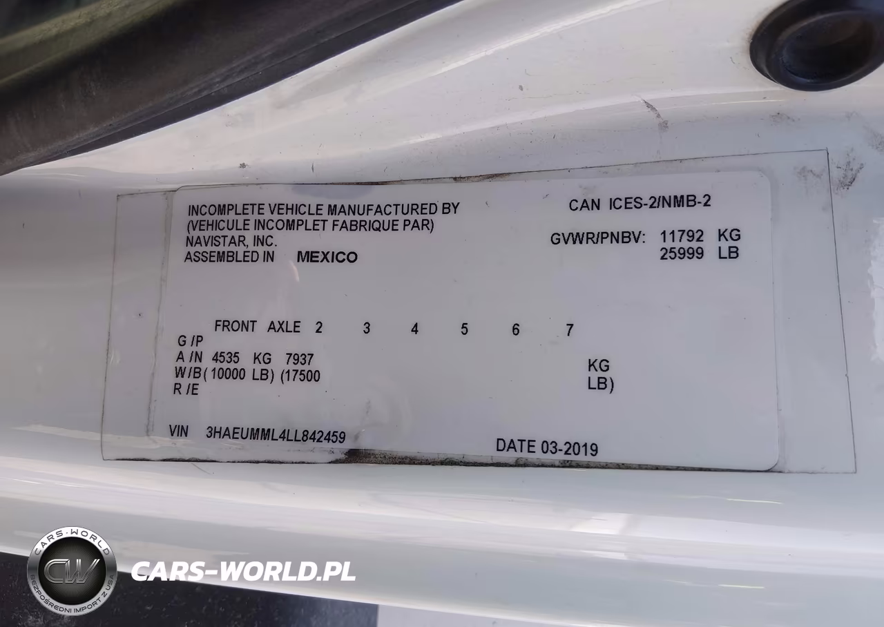 2020 International Mv VIN:3HAEUMML4LL842459 - 8