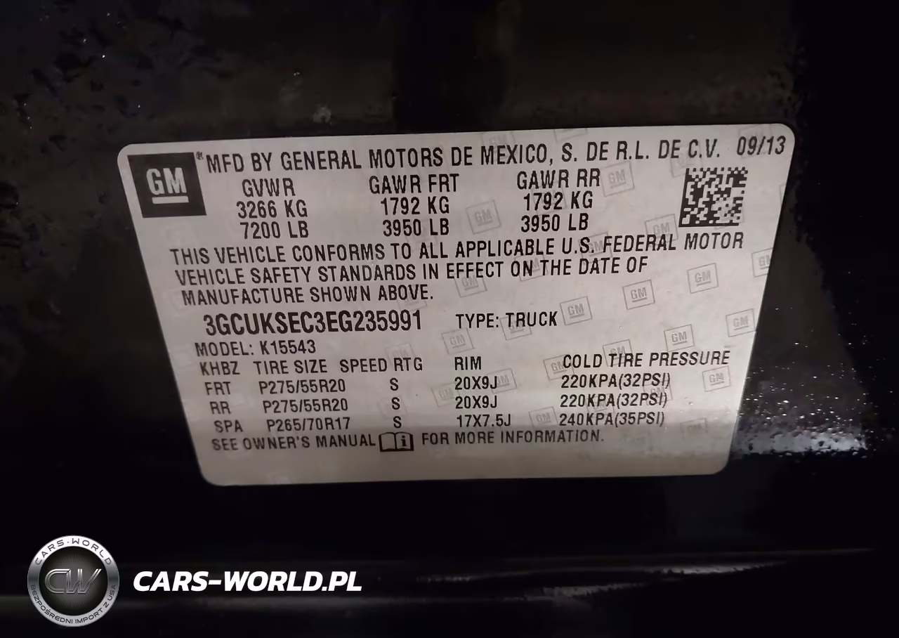 2014 Chevrolet Silverado 1500 1Lz VIN:3GCUKSEC3EG235991 - 9
