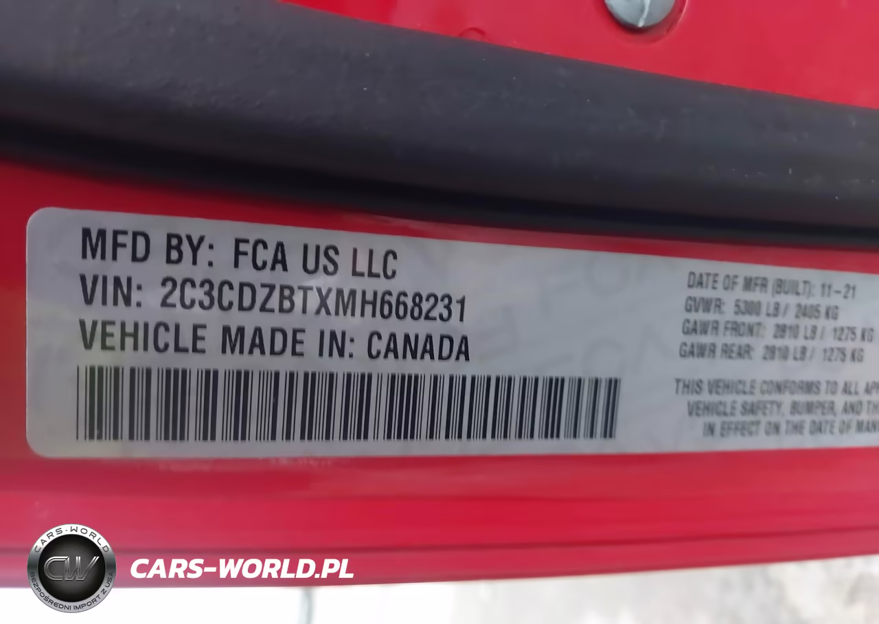 2021 Dodge Challenger R-T VIN:2C3CDZBTXMH668231 - 9