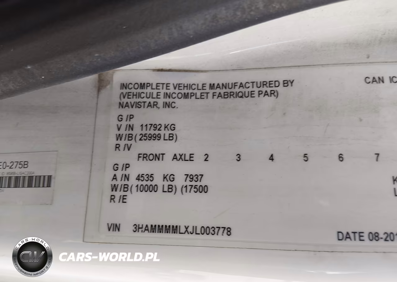 2018 International Durastar 4300 VIN:3HAMMMMLXJL003778 - 8