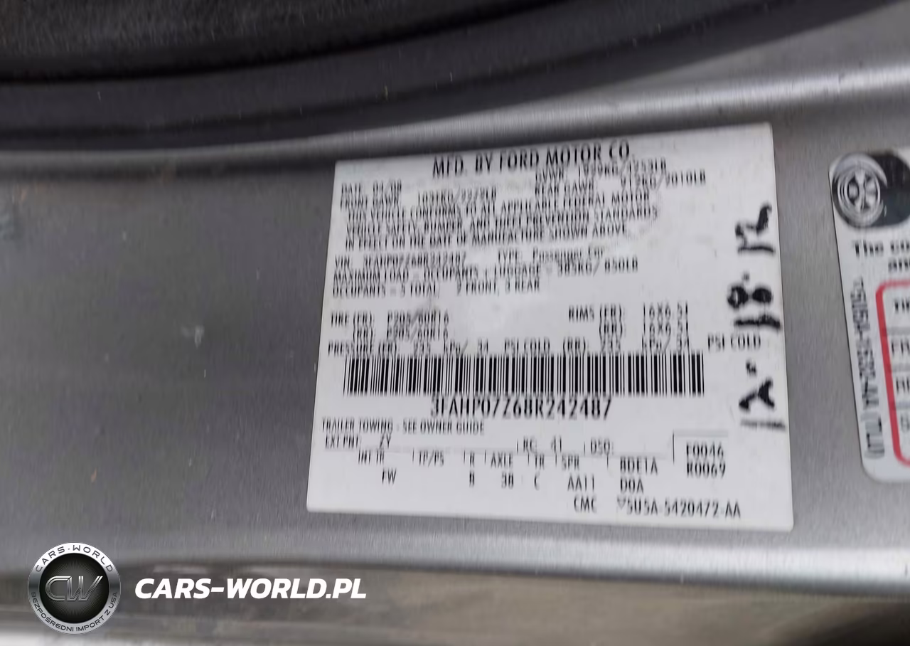 2008 Ford Fusion Se VIN:3FAHP07Z68R242487 - 9