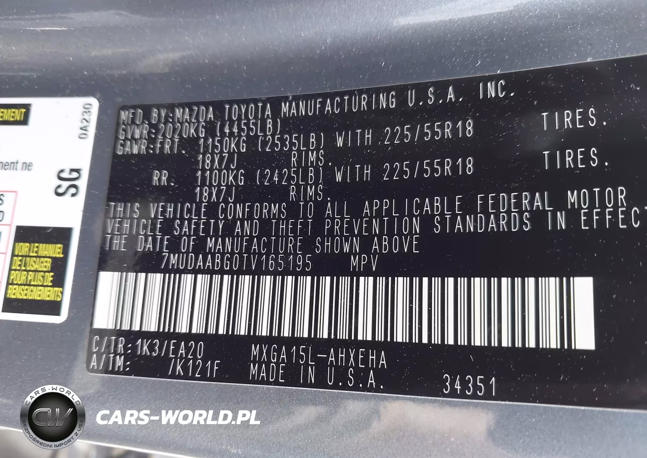 2026 Toyota Corolla Cross Xle VIN:7MUDAABG0TV165195 - 9