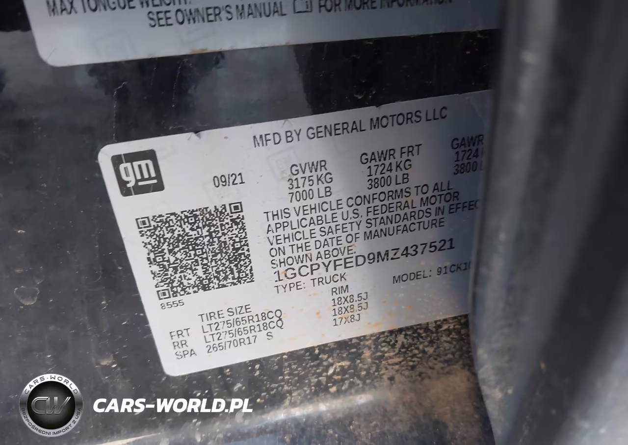 2021 Chevrolet Silverado 1500 4Wd Short Bed Lt Trail Boss VIN:1GCPYFED9MZ437521 - 9