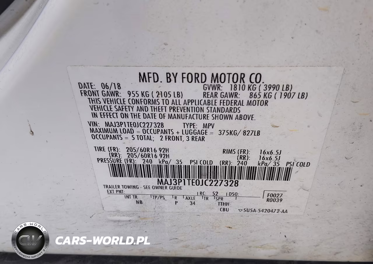 2018 Ford Ecosport Se VIN:MAJ3P1TE0JC227328 - 9