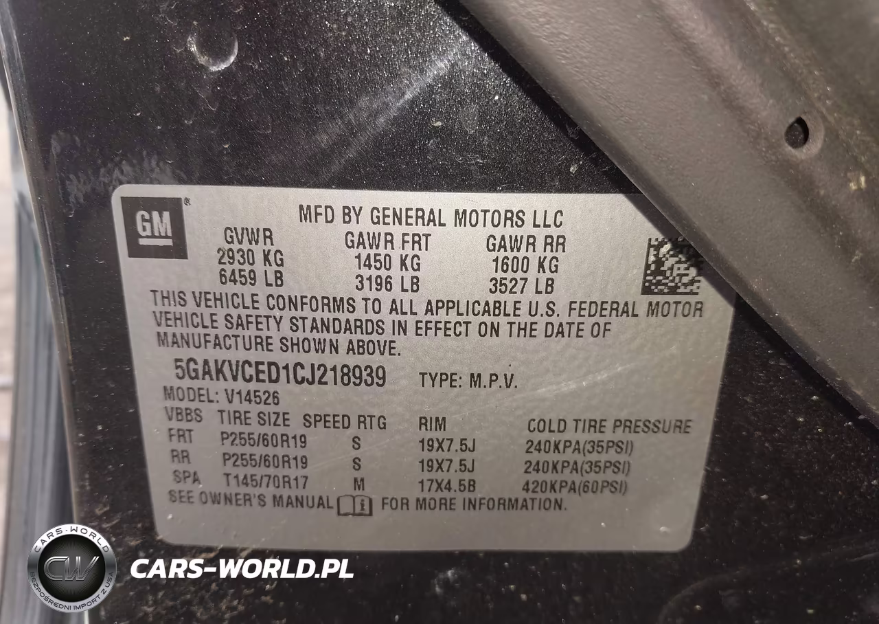 2012 Buick Enclave Leather VIN:5GAKVCED1CJ218939 - 9