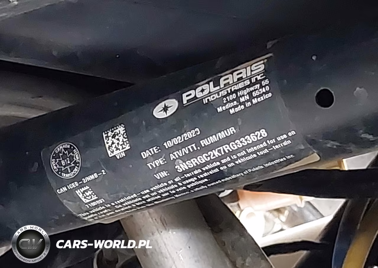 2024 Polaris Rzr VIN:3NSRGC2K7RG333628 - 10