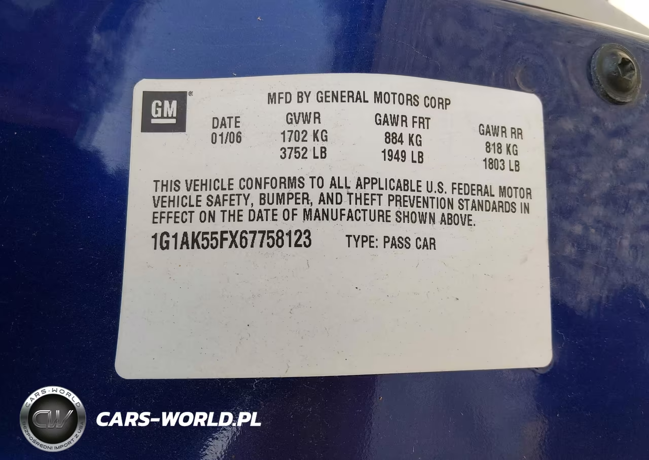 2006 Chevrolet Cobalt Ls VIN:1G1AK55FX67758123 - 9