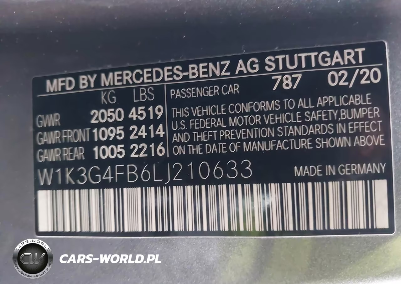 2020 Mercedes-Benz A 220 4Matic VIN:W1K3G4FB6LJ210633 - 9