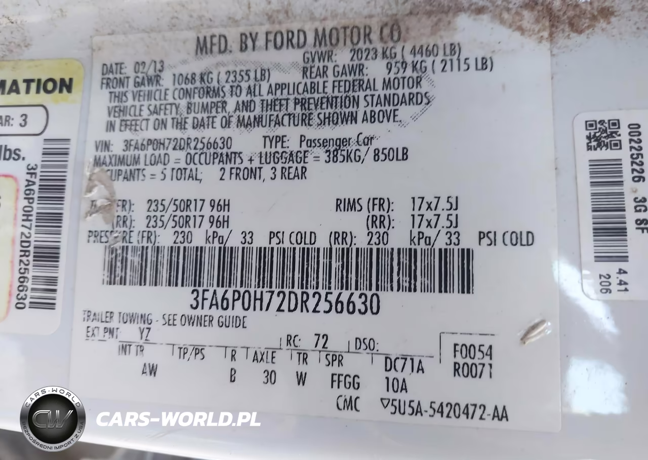 2013 Ford Fusion Se VIN:3FA6P0H72DR256630 - 9