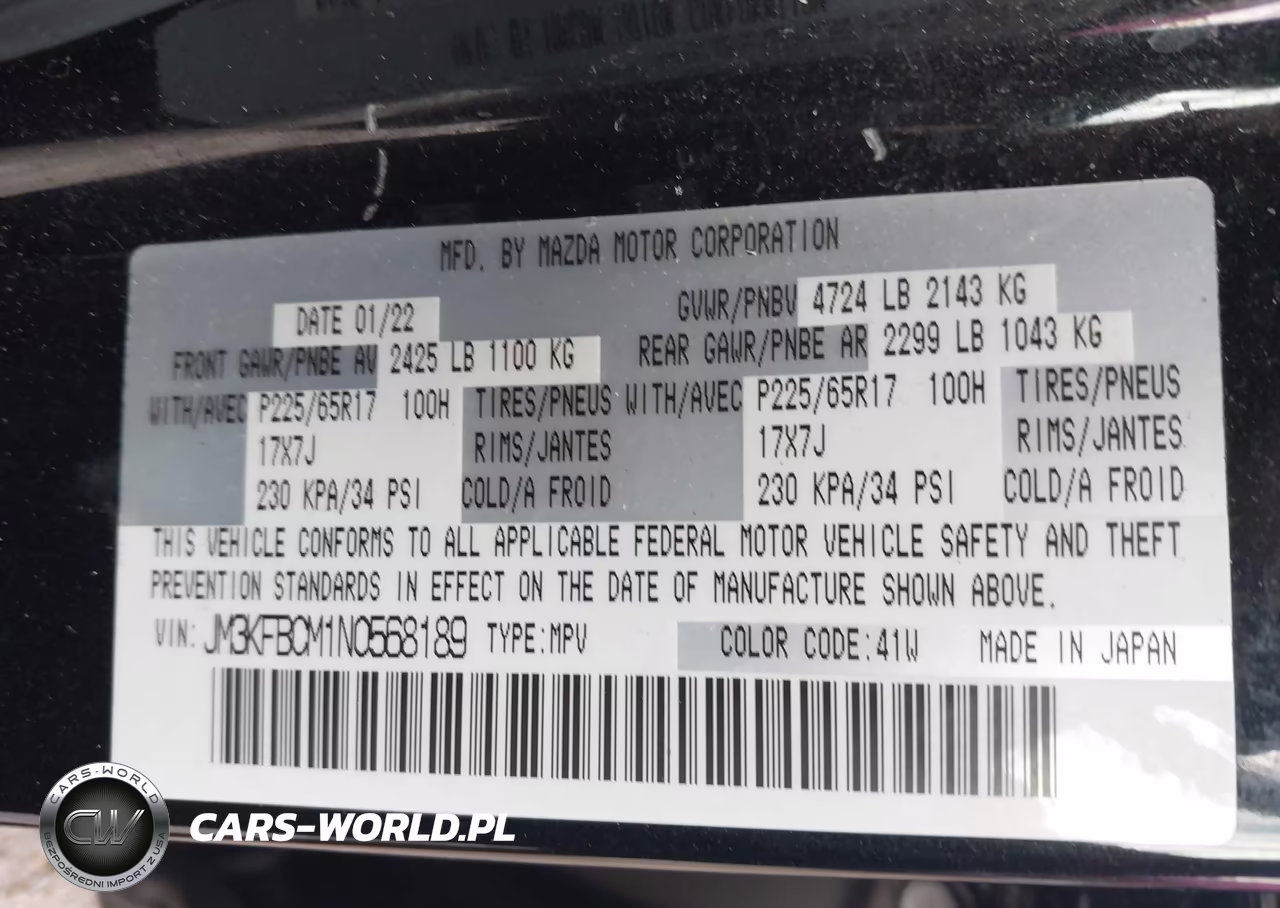 2022 Mazda Cx-5 2.5 S Preferred VIN:JM3KFBCM1N0568189 - 9