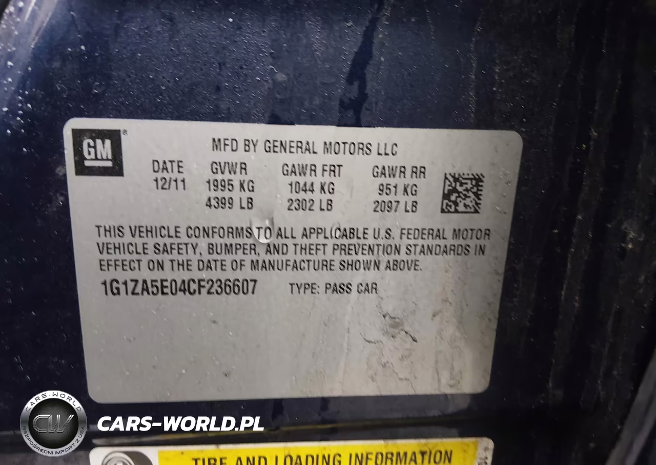 2012 Chevrolet Malibu Ls VIN:1G1ZA5E04CF236607 - 9
