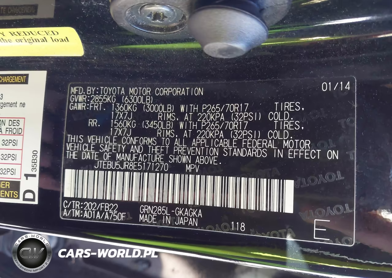 2014 Toyota 4Runner Sr5 VIN:JTEBU5JR8E5171270 - 9