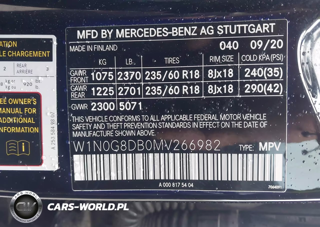 2021 Mercedes-Benz Glc 300 Suv VIN:W1N0G8DB0MV266982 - 9