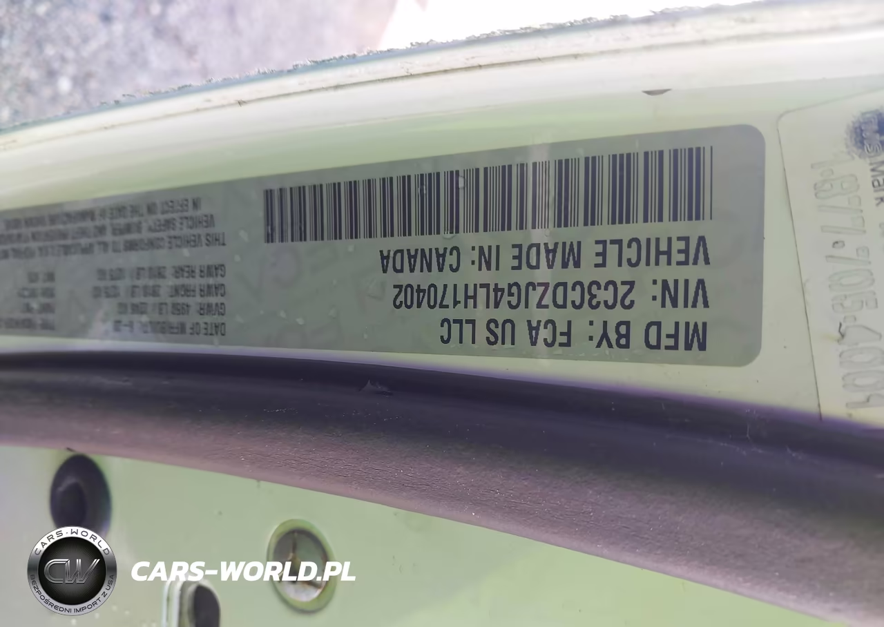 2020 Dodge Challenger Gt VIN:2C3CDZJG4LH170402 - 9