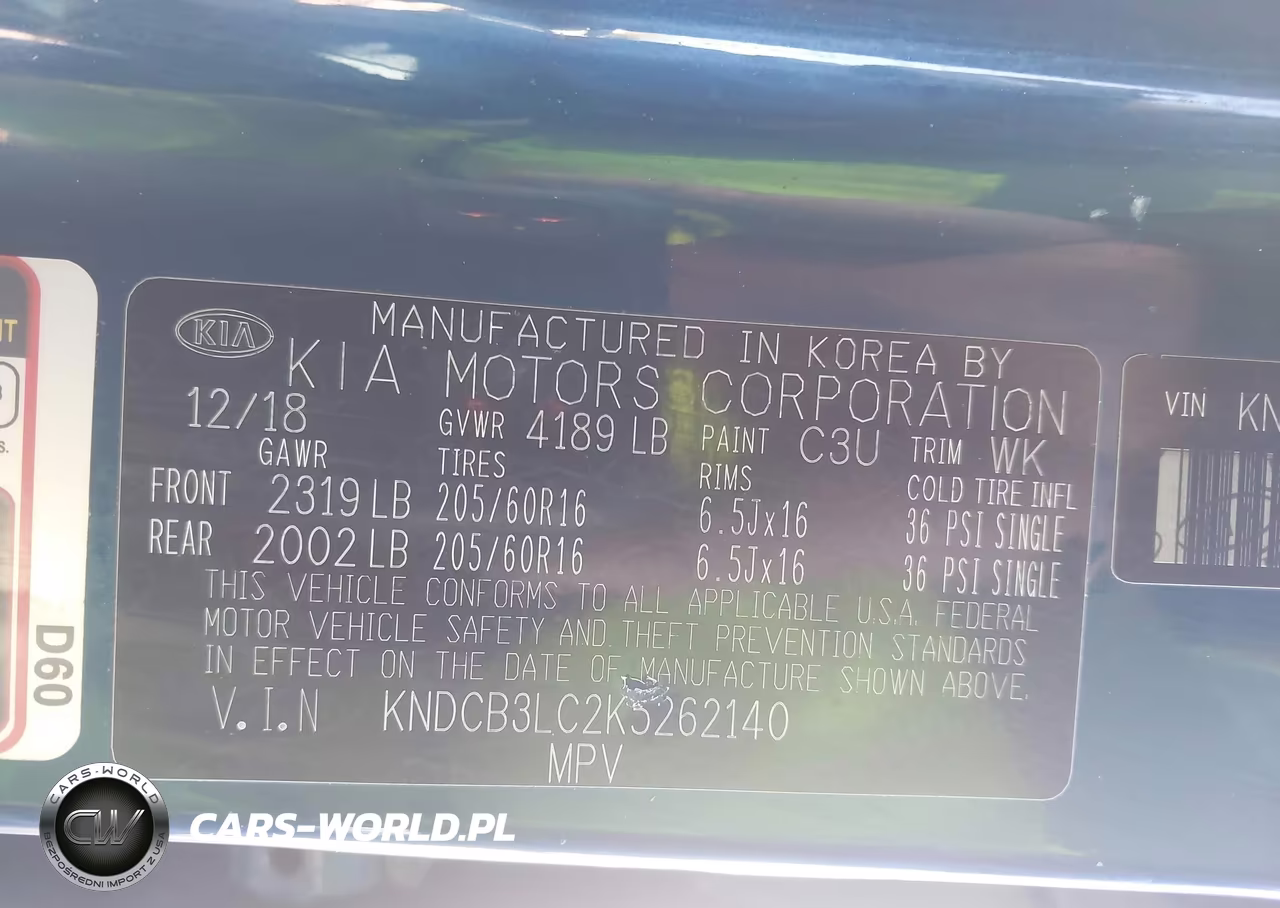 2019 Kia Niro Lx VIN:KNDCB3LC2K5262140 - 9