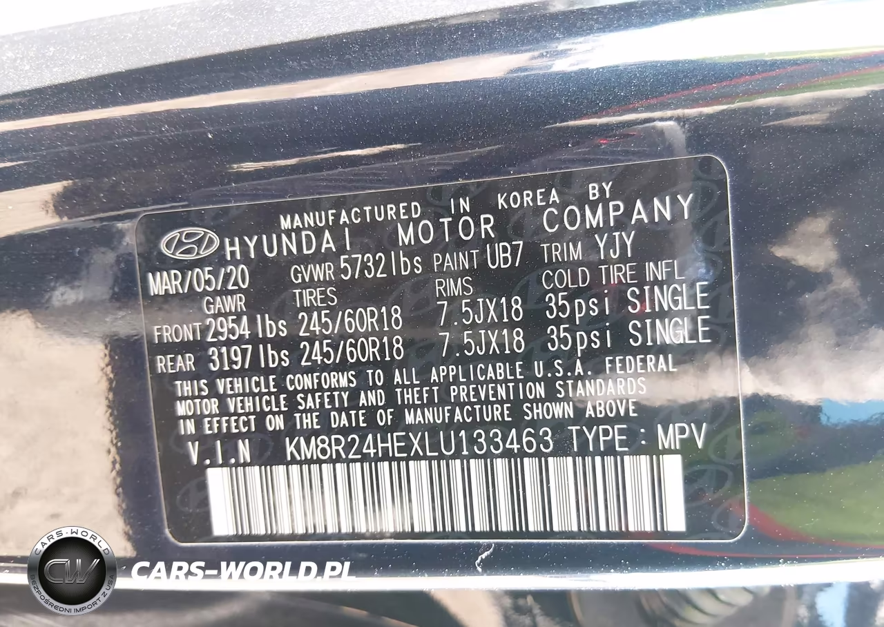 2020 Hyundai Palisade Sel VIN:KM8R24HEXLU133463 - 9