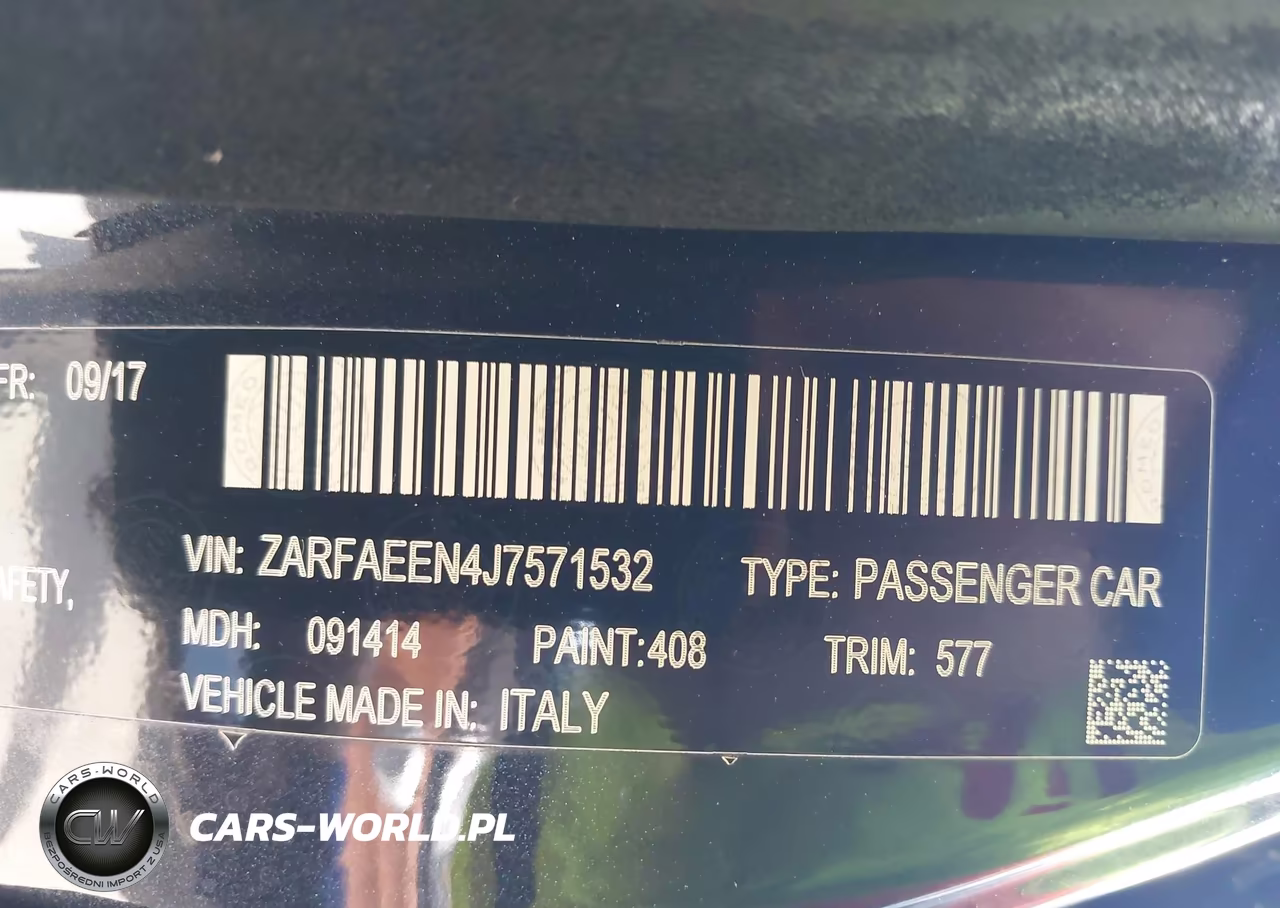 2018 Alfa Romeo Giulia Ti Lusso Awd VIN:ZARFAEEN4J7571532 - 9