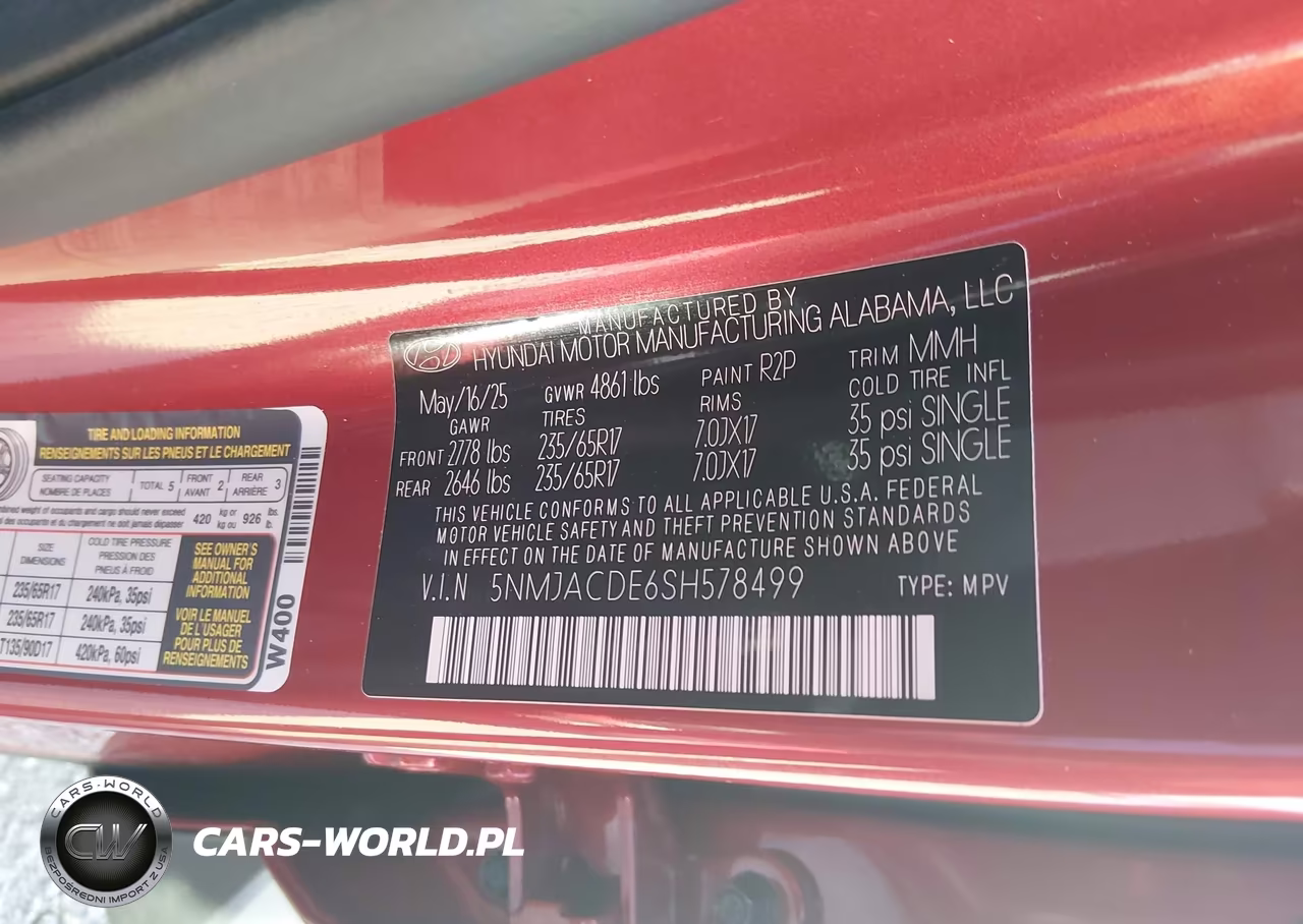 2025 Hyundai Tucson Se VIN:5NMJACDE6SH578499 - 9