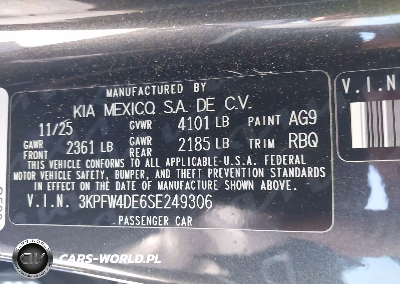 2025 Kia K4 Gt-Line VIN:3KPFW4DE6SE249306 - 9