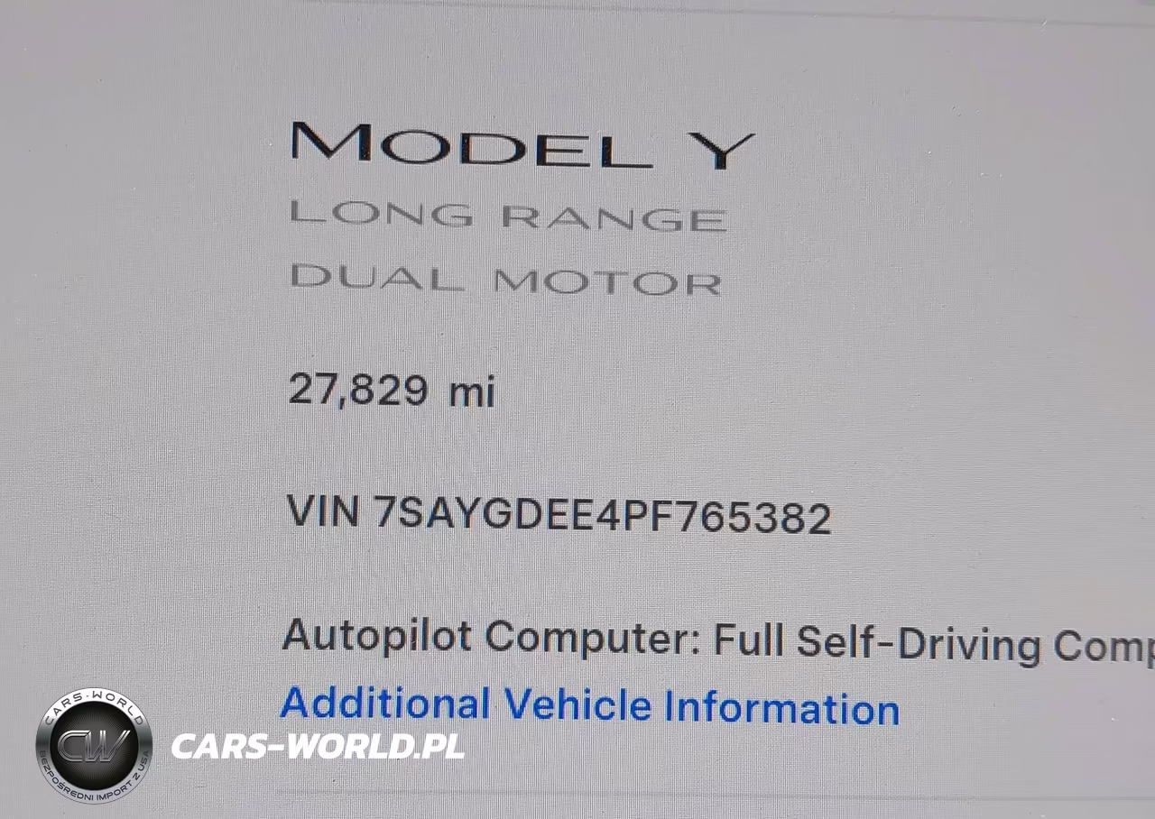 2023 Tesla Model Y Awd-Long Range Dual Motor All-Wheel Drive VIN:7SAYGDEE4PF765382 - 15