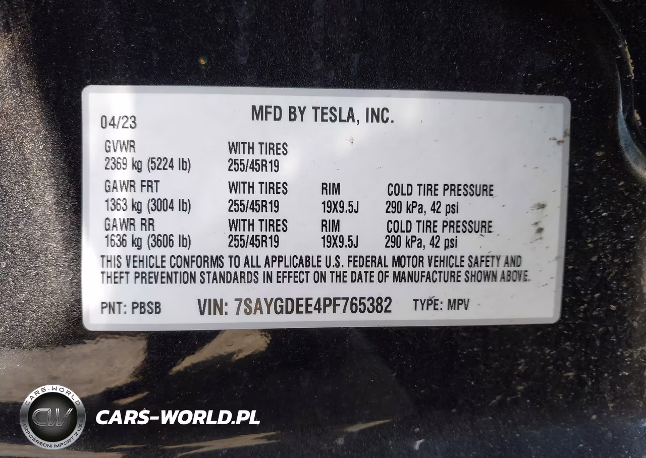 2023 Tesla Model Y Awd-Long Range Dual Motor All-Wheel Drive VIN:7SAYGDEE4PF765382 - 9