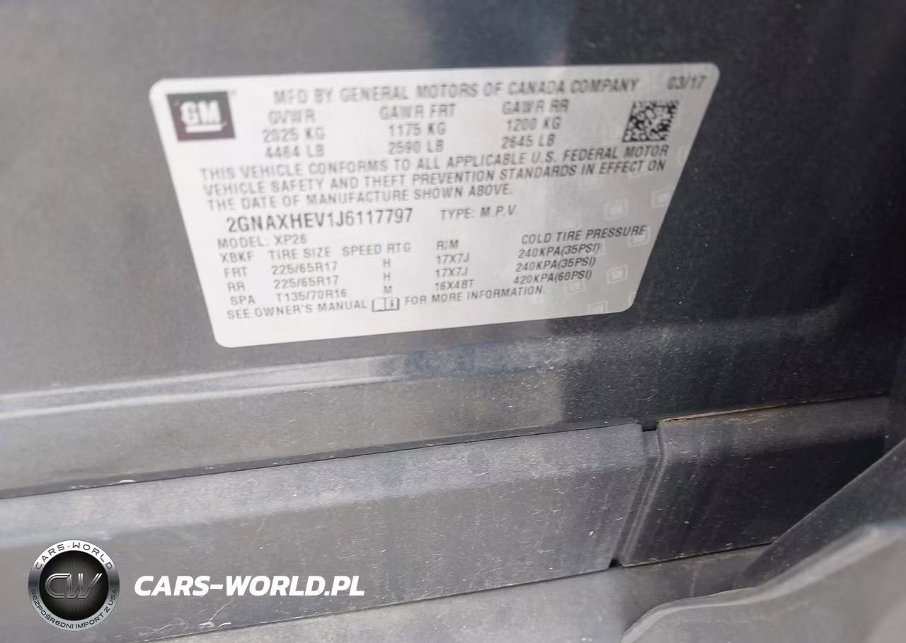 2018 Chevrolet Equinox Ls VIN:2GNAXHEV1J6117797 - 9