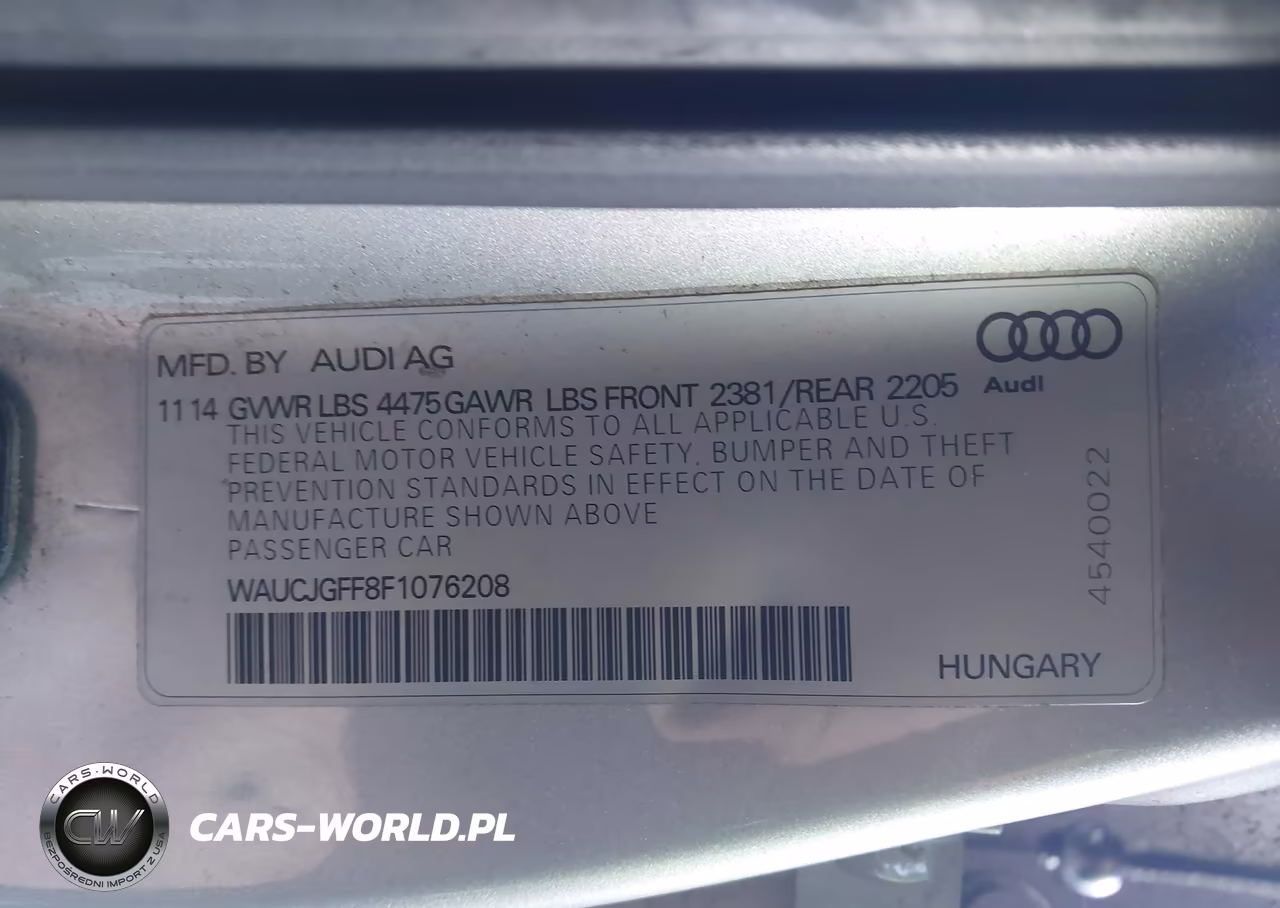 2015 Audi A3 2.0 Tdi Premium VIN:WAUCJGFF8F1076208 - 9