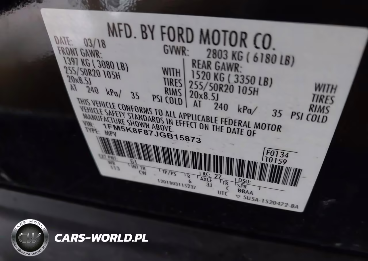 2018 Ford Explorer Limited VIN:1FM5K8F87JGB15873 - 9