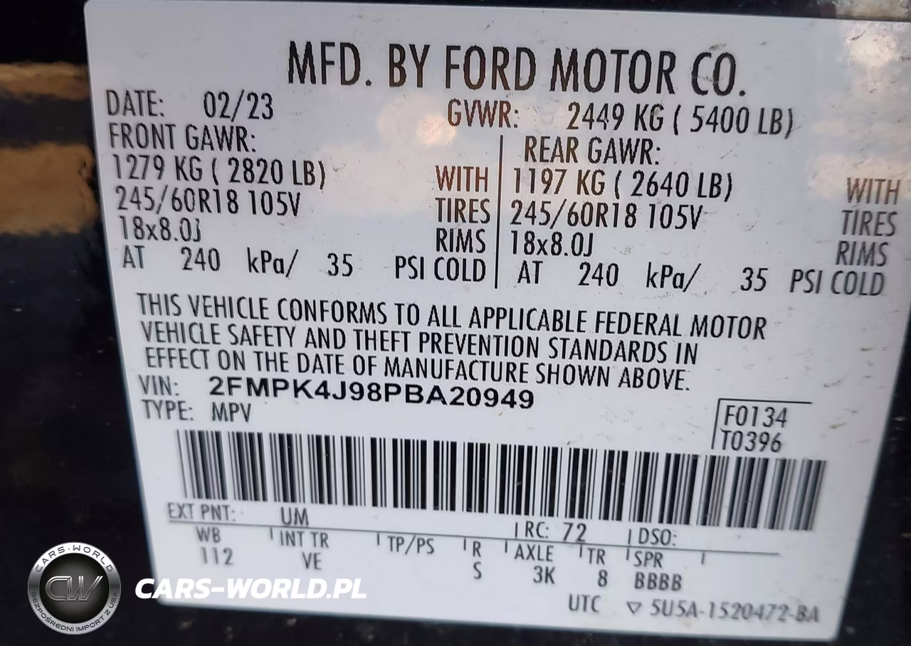 2023 Ford Edge Sel VIN:2FMPK4J98PBA20949 - 9