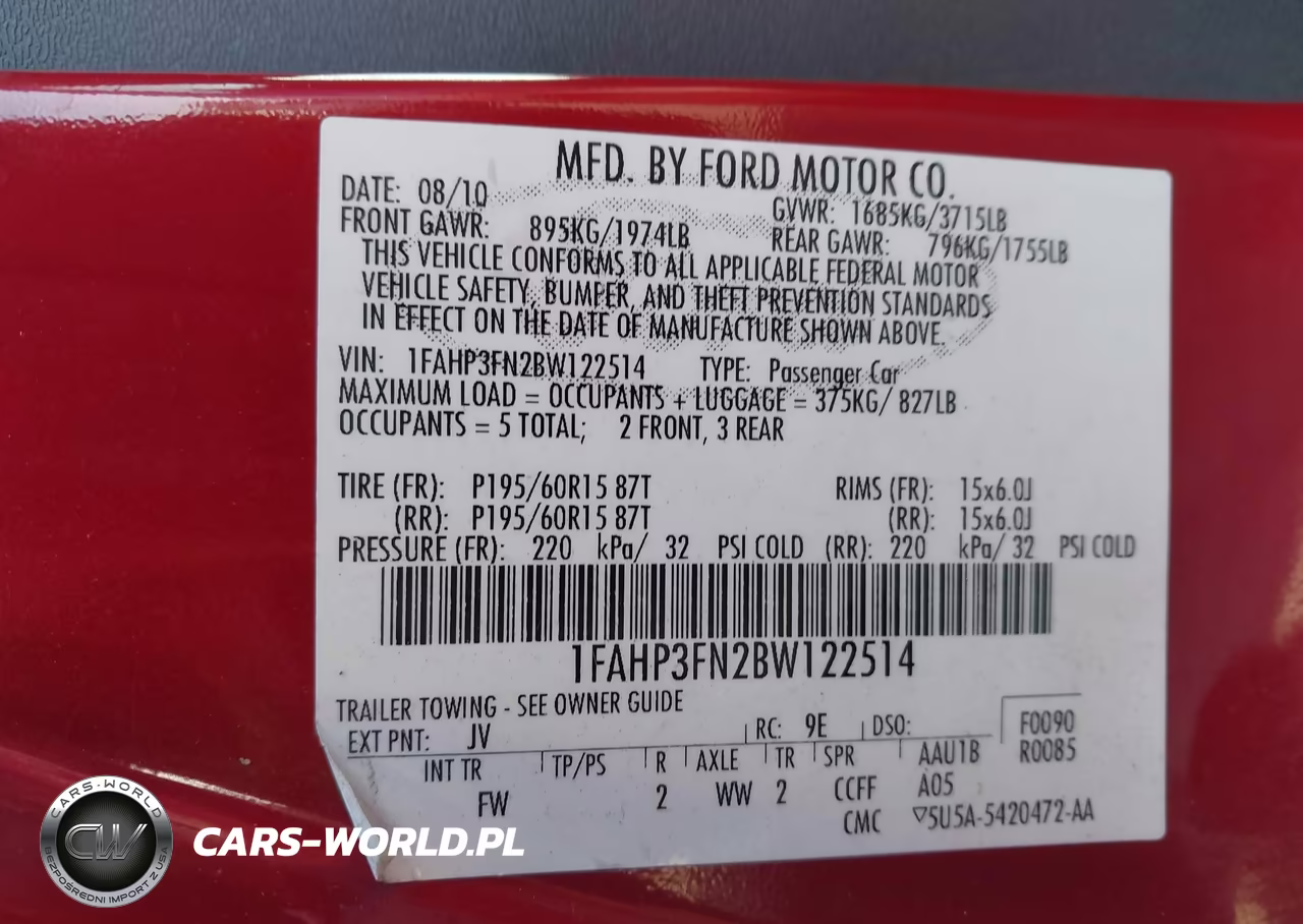 2011 Ford Focus Se VIN:1FAHP3FN2BW122514 - 9