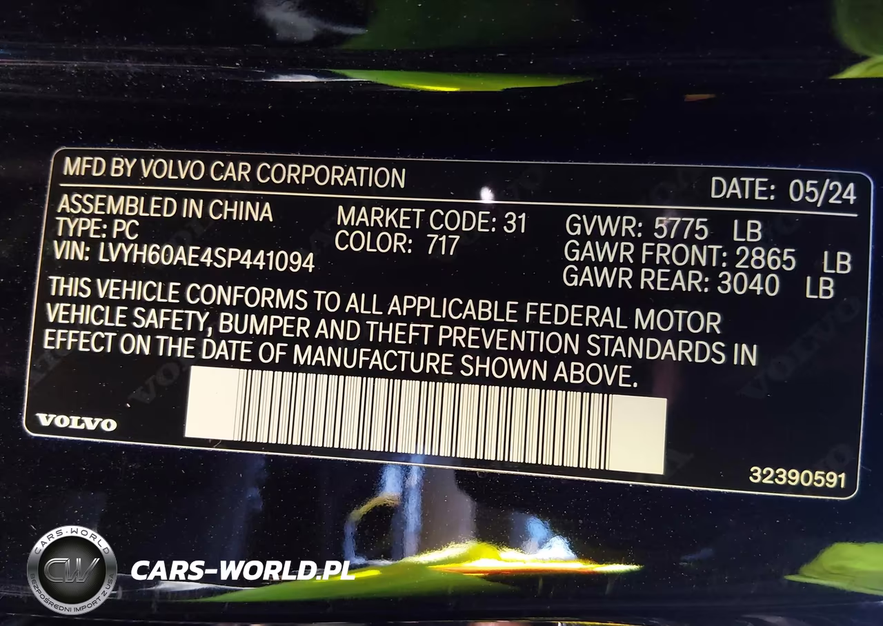 2025 Volvo S90 Plug-In Hybrid T8 Plus VIN:LVYH60AE4SP441094 - 9