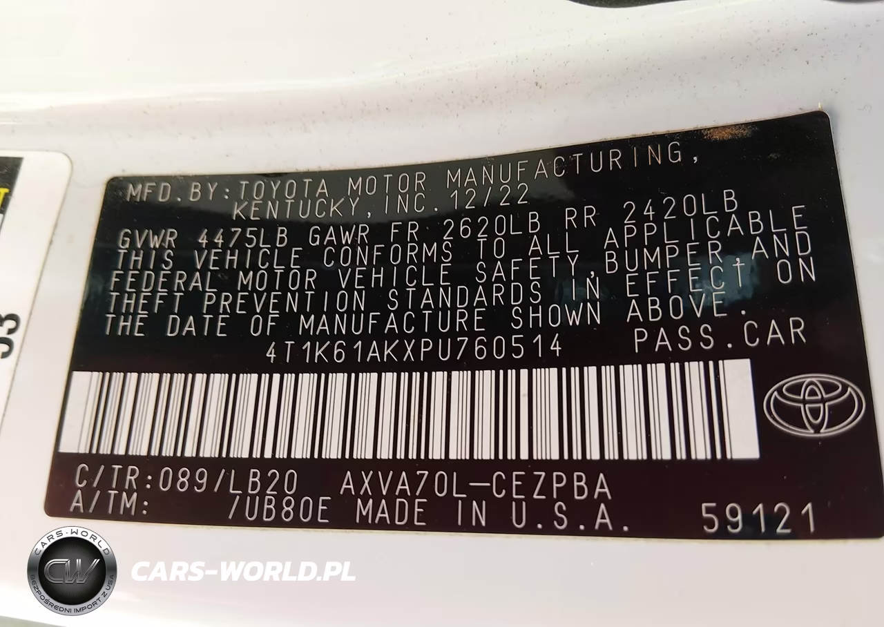 2023 Toyota Camry Xse VIN:4T1K61AKXPU760514 - 9