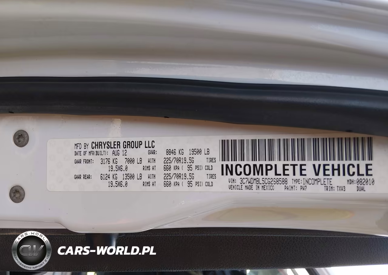 2012 Ram 5500 Chassis St-Slt VIN:3C7WDMBL5CG268588 - 9