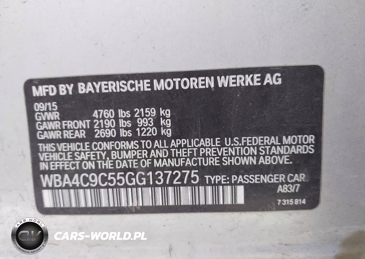 2016 BMW 428I Gran Coupe xDrive VIN:WBA4C9C55GG137275 - 9