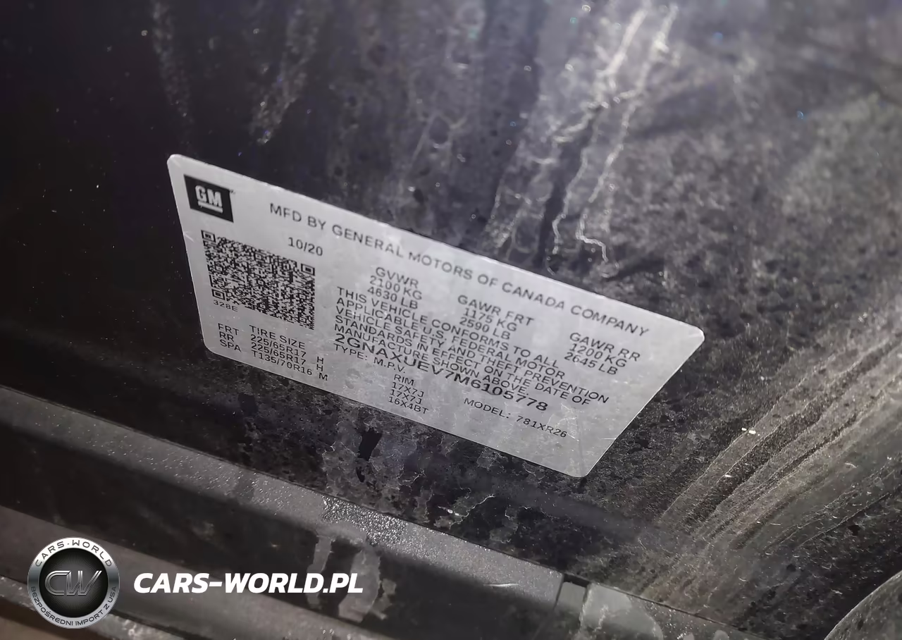 2021 Chevrolet Equinox Awd Lt VIN:2GNAXUEV7M6105778 - 9