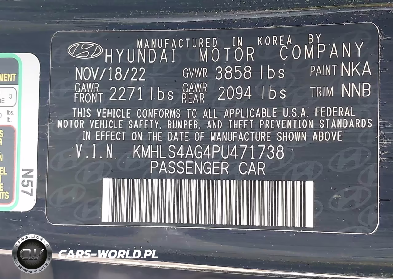 2023 Hyundai Elantra Sel VIN:KMHLS4AG4PU471738 - 9