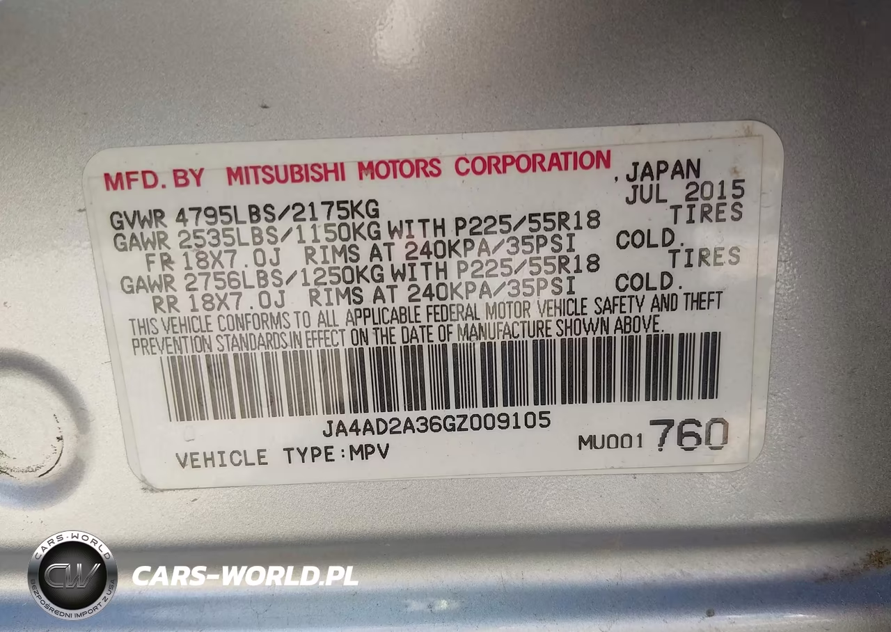 2016 Mitsubishi Outlander Es VIN:JA4AD2A36GZ009105 - 9