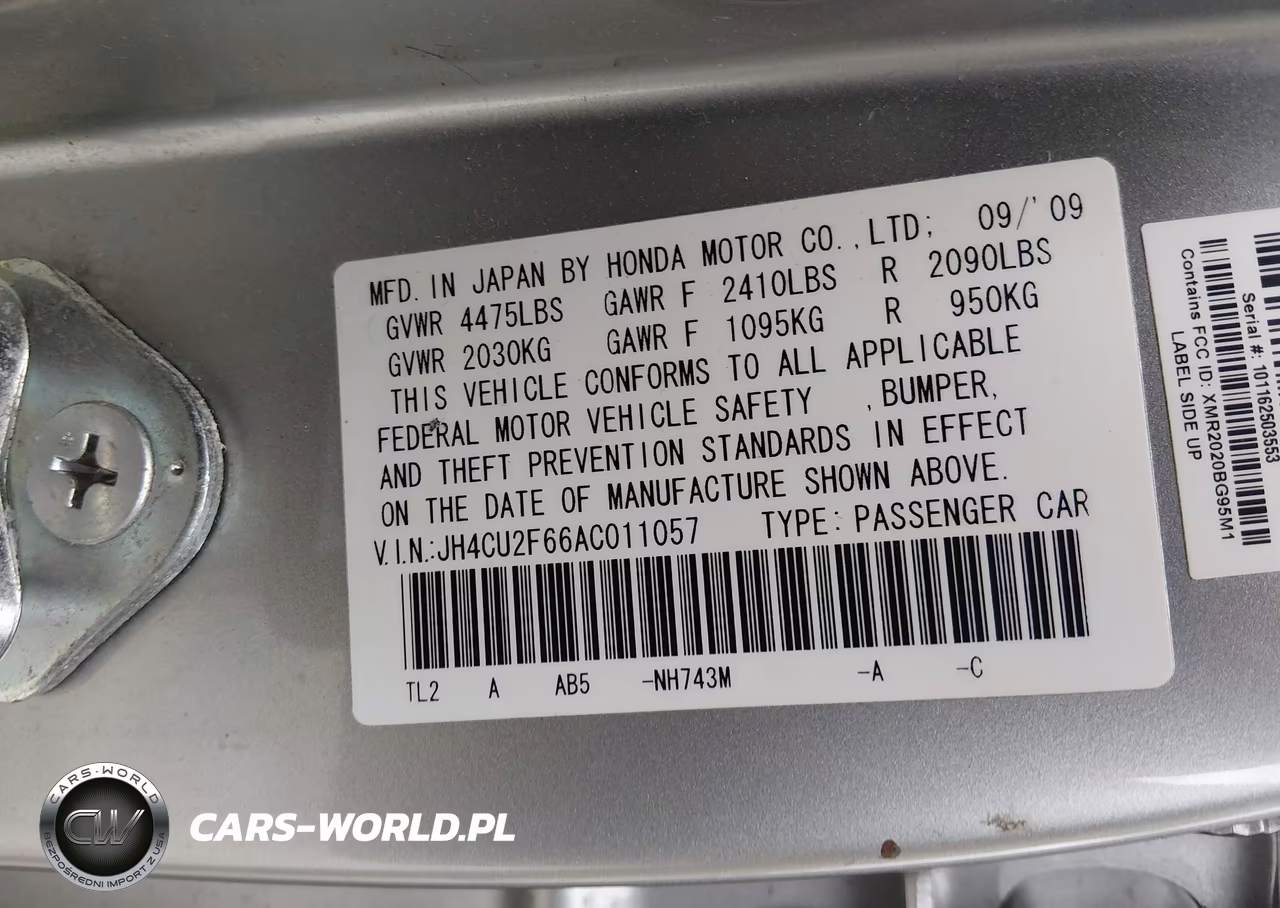2010 Acura Tsx 2.4 VIN:JH4CU2F66AC011057 - 9