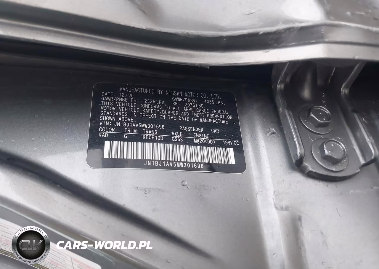 2021 Nissan Rogue Sport S Fwd Xtronic Cvt VIN:JN1BJ1AV5MW301696 - 9