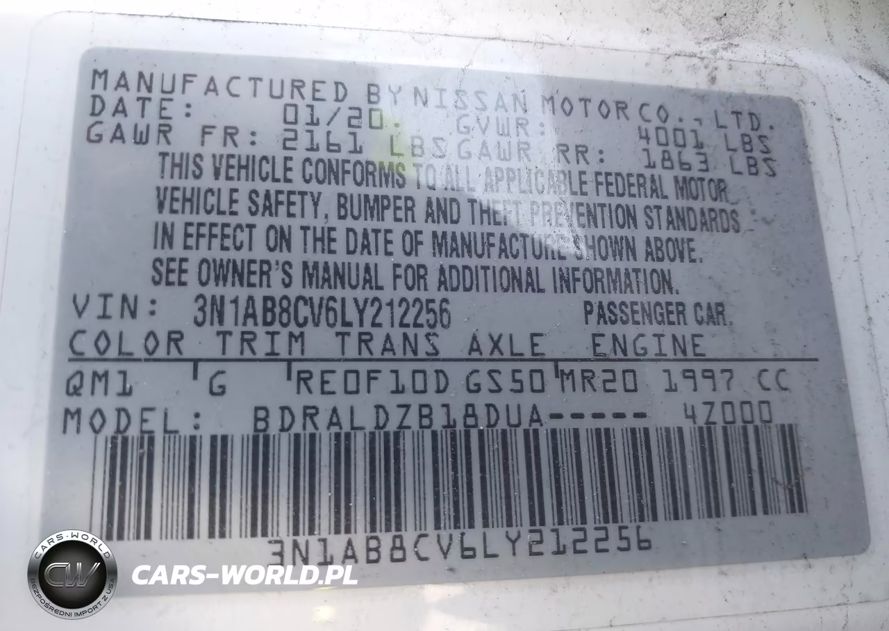 2020 Nissan Sentra Sv Xtronic Cvt VIN:3N1AB8CV6LY212256 - 9