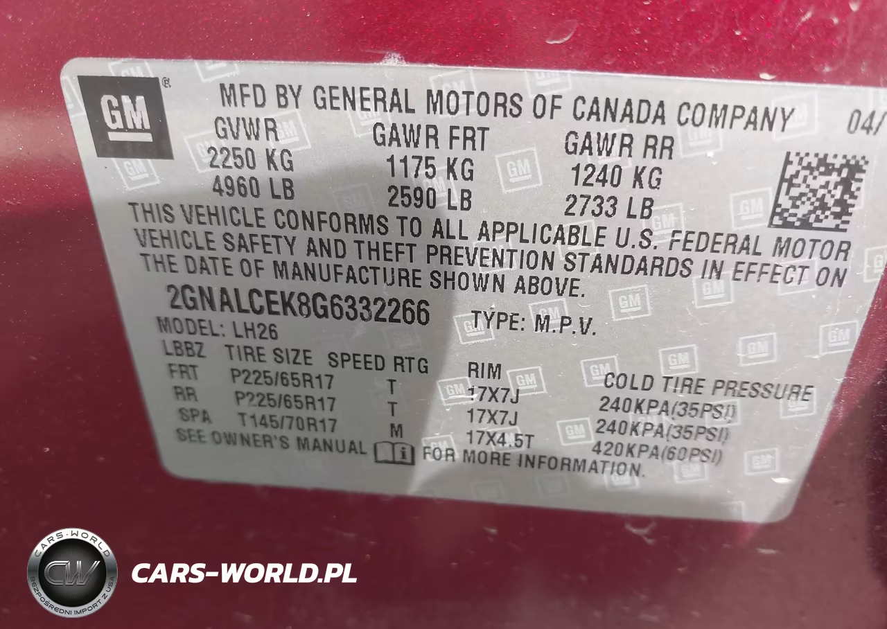 2016 Chevrolet Equinox Lt VIN:2GNALCEK8G6332266 - 9