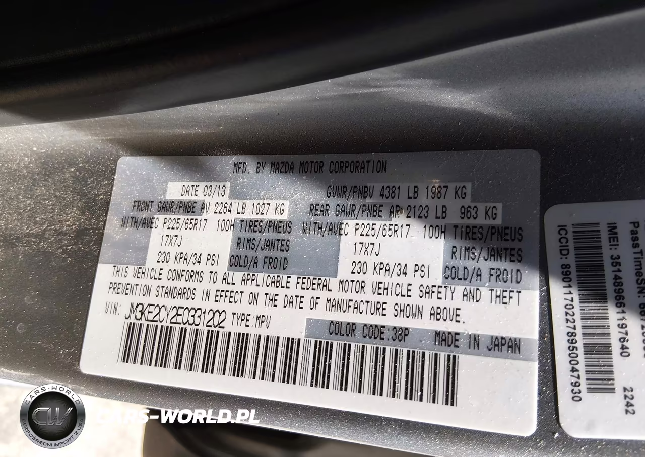 2014 Mazda Cx-5 Touring VIN:JM3KE2CY2E0331202 - 9