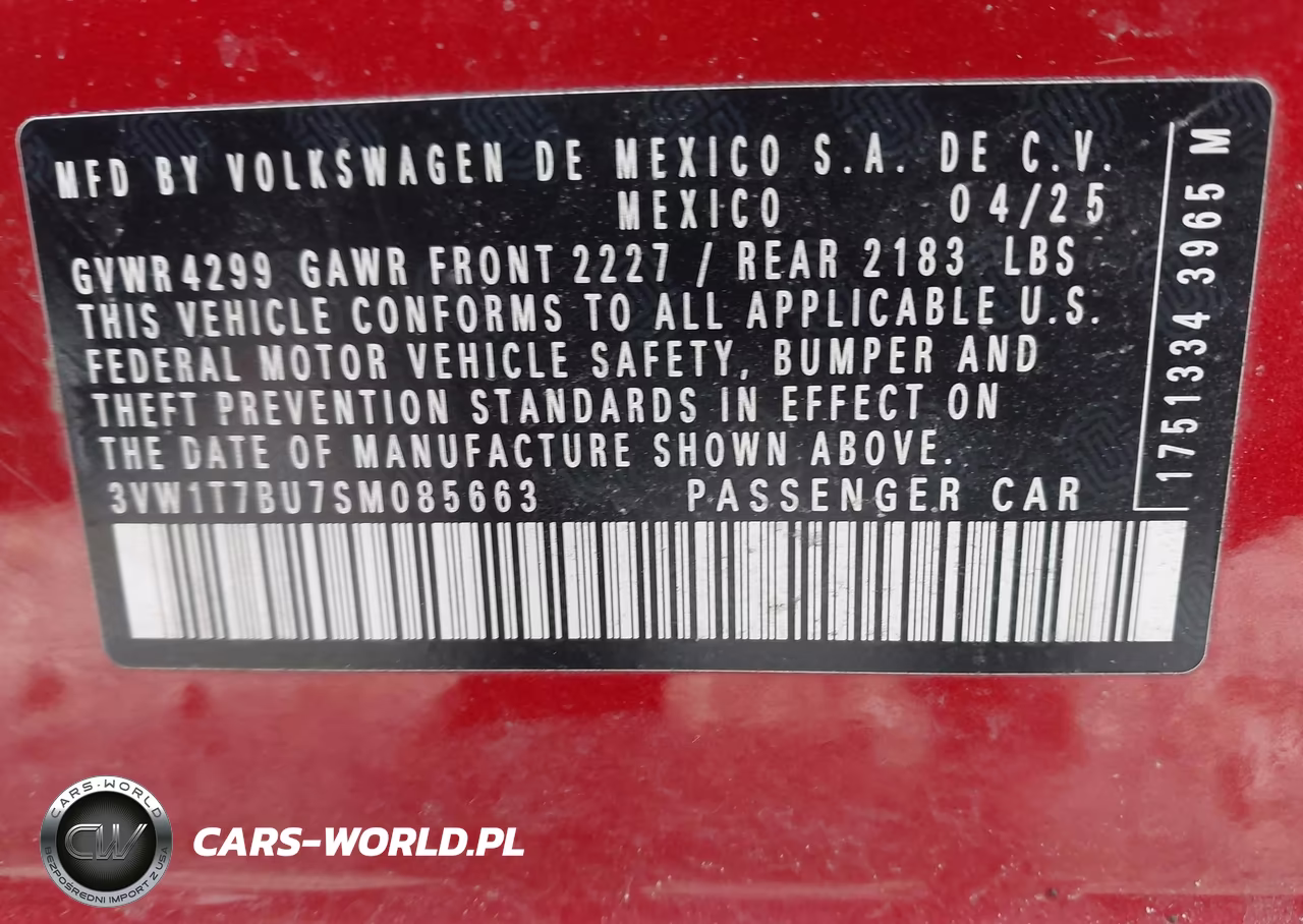 2025 Volkswagen Jetta Gli 2.0T Autobahn VIN:3VW1T7BU7SM085663 - 9