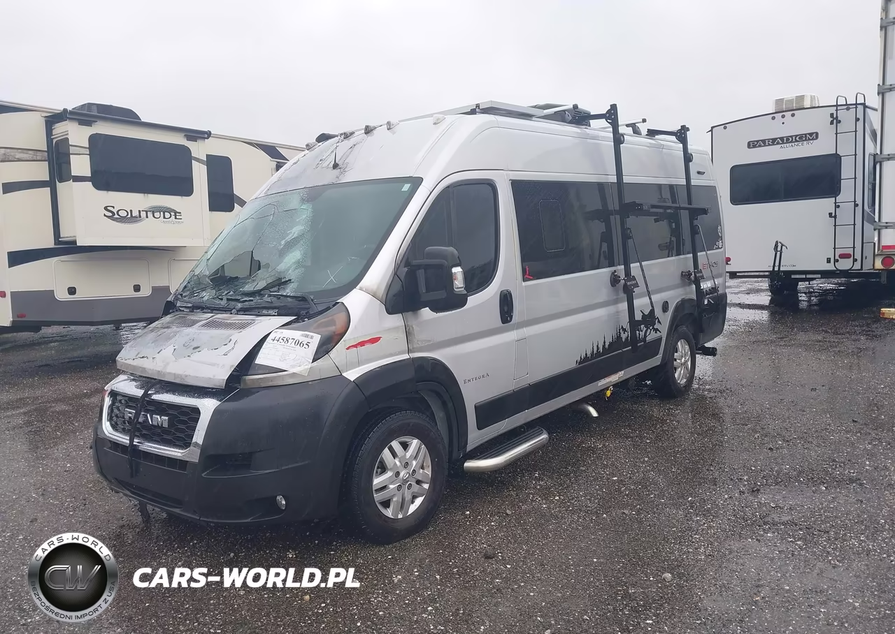 2022 Ram Promaster 3500 Window Van High Roof 159 Wb Ext VIN:3C6MRVUG5ME580636 - 2