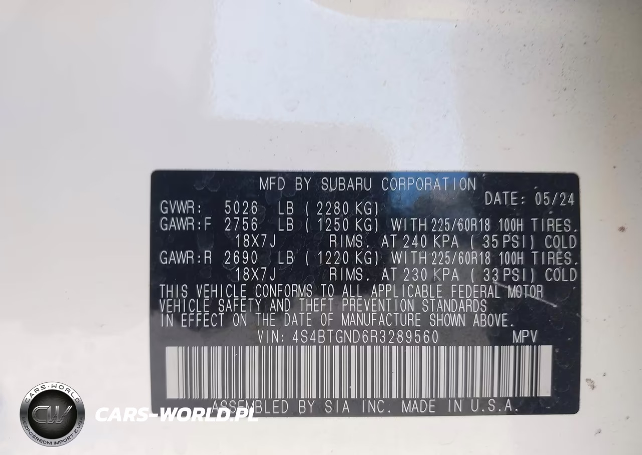 2024 Subaru Outback Limited Xt VIN:4S4BTGND6R3289560 - 9