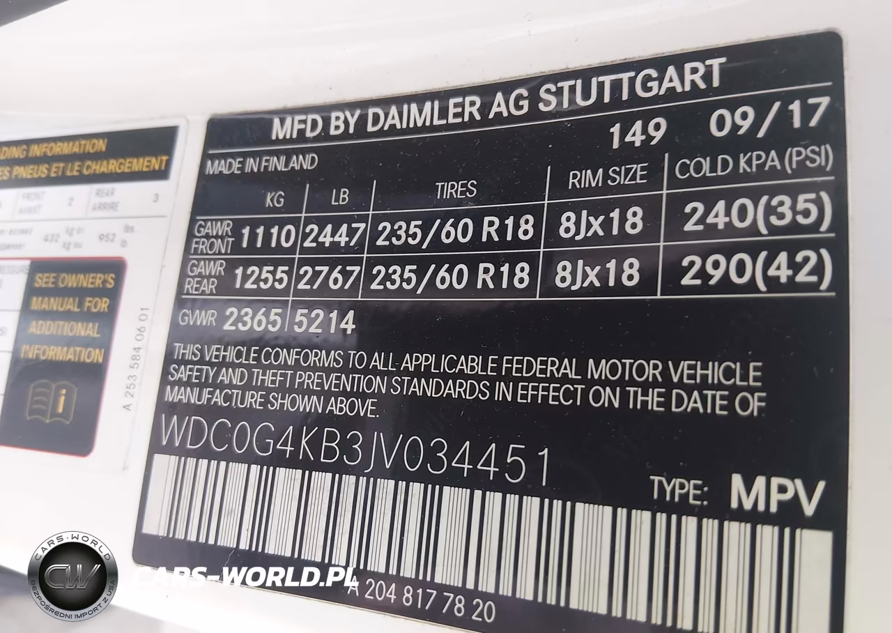 2018 Mercedes-Benz Glc 300 4Matic VIN:WDC0G4KB3JV034451 - 9