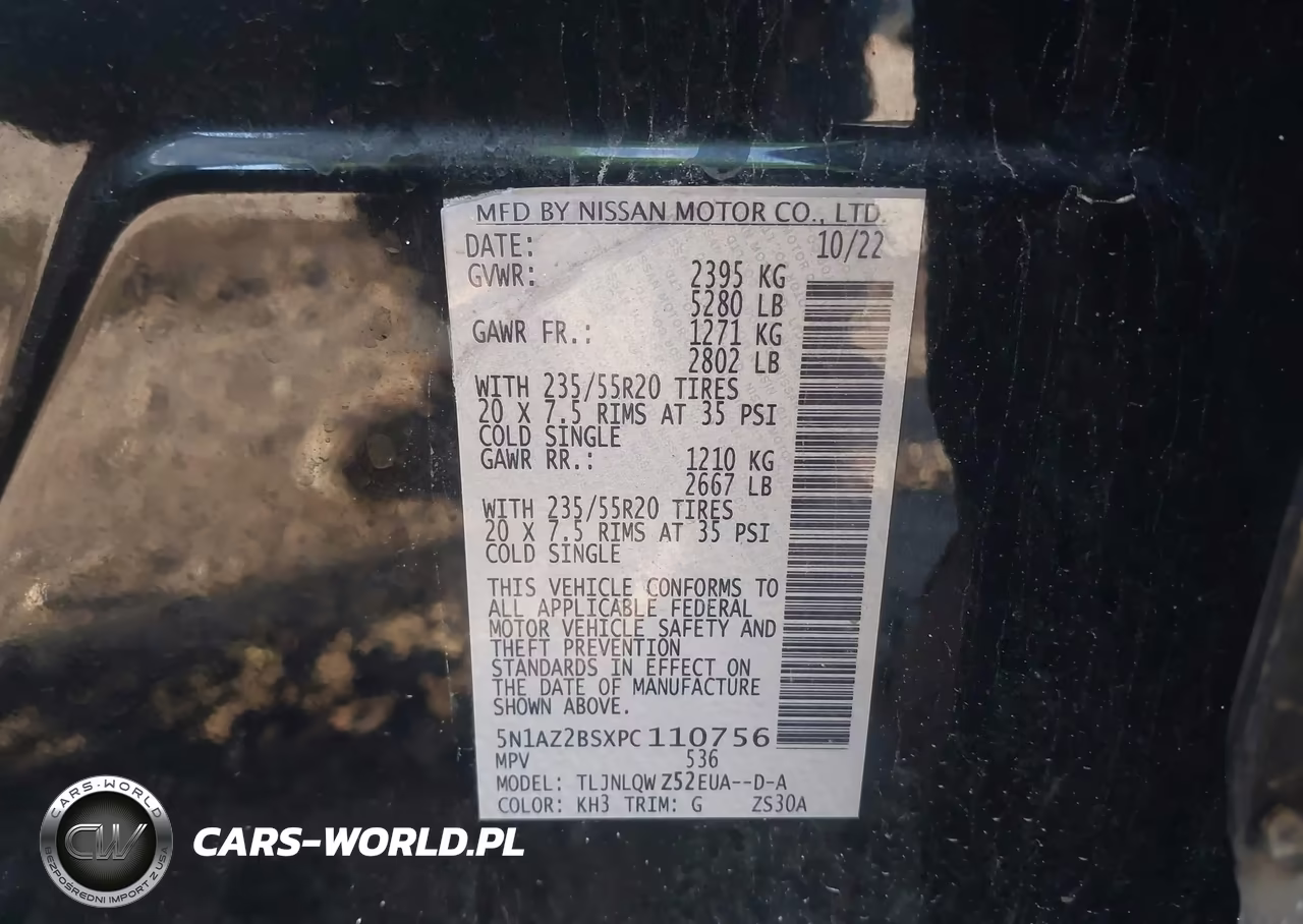 2023 Nissan Murano Sv Intelligent Awd VIN:5N1AZ2BSXPC110756 - 9