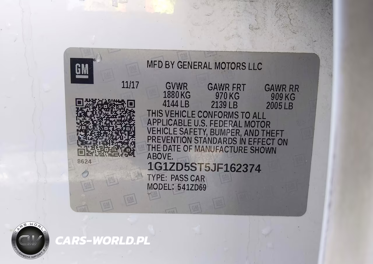 2018 Chevrolet Malibu Lt VIN:1G1ZD5ST5JF162374 - 9