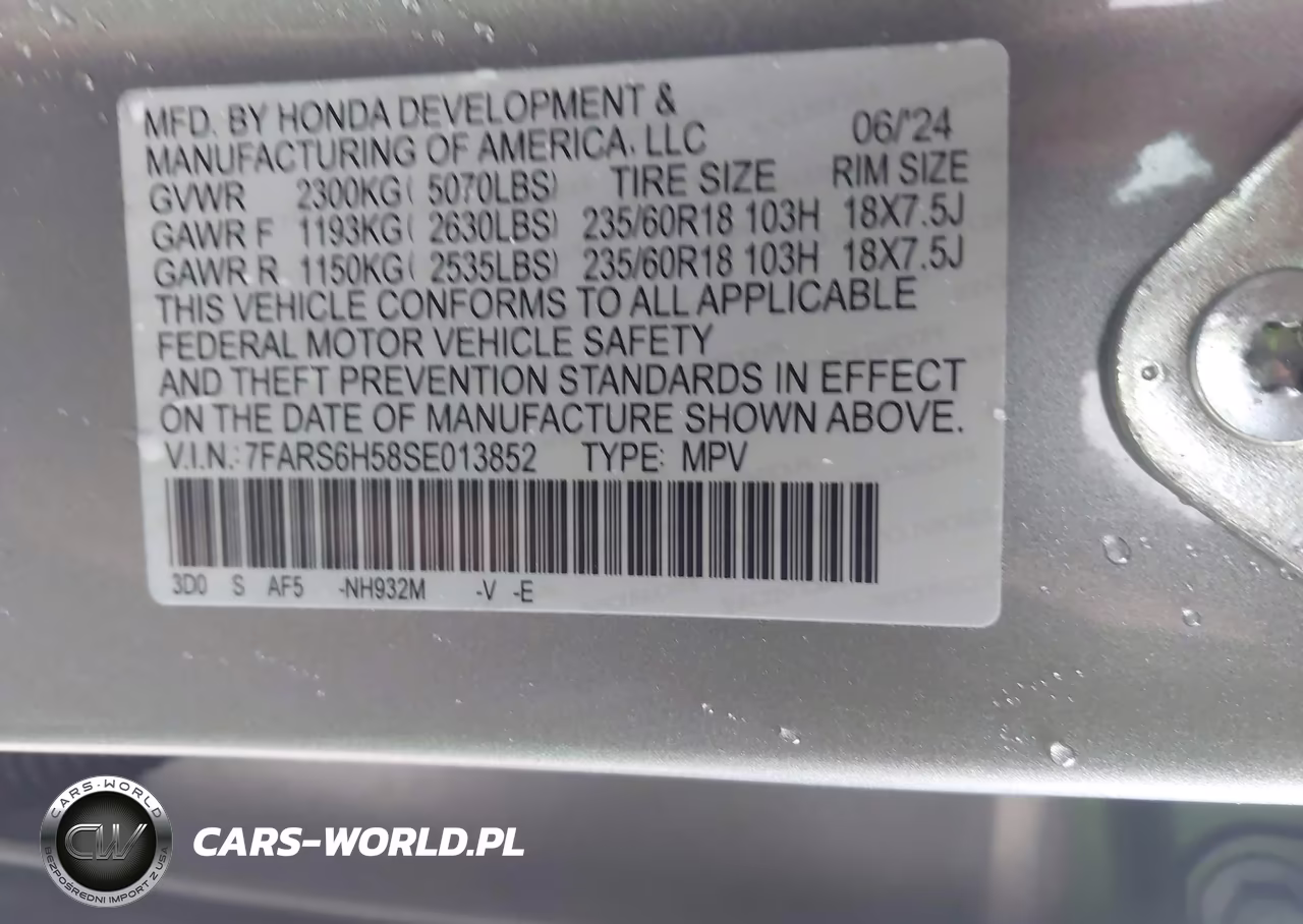 2025 Honda Cr-V Hybrid Sport VIN:7FARS6H58SE013852 - 9