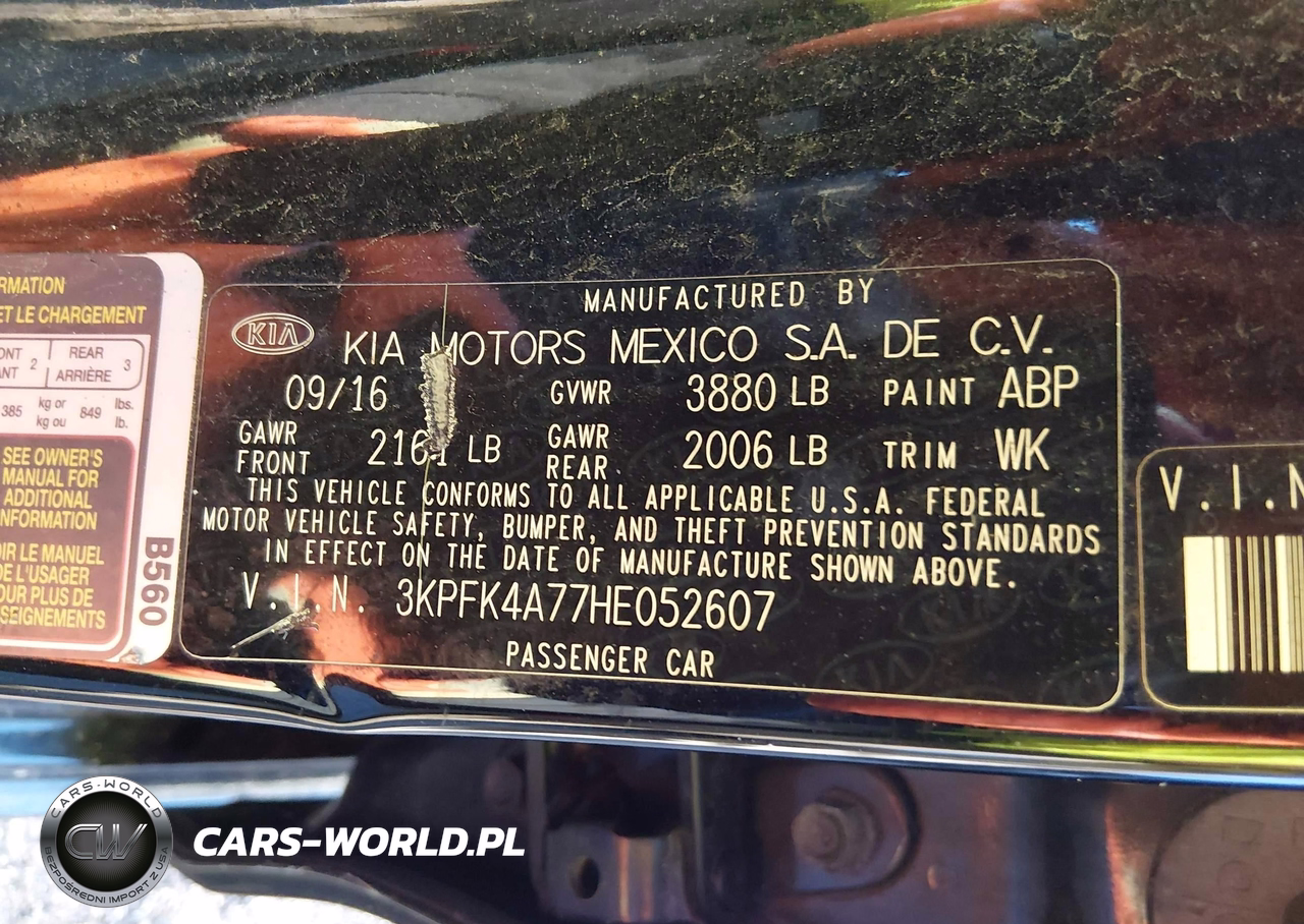 2017 Kia Forte Lx VIN:3KPFK4A77HE052607 - 9
